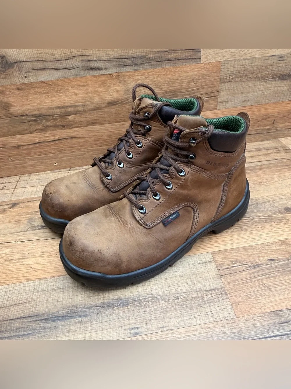 Red Wing 2240 King Toe Men’s size 9.5 Brown Leather Work Safety Boots
